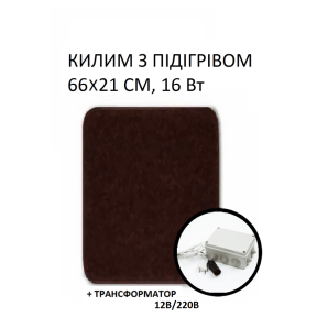 Килимок з підігрівом Monocrystal КМК12 16 Вт, 66х21 см, електричний, інфрачервоний 