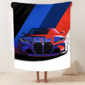 Плед 3D Престижный BMW 2601_B 12439 135х160 см Плед 3D Престижный BMW 2601_B 12439 135х160 см