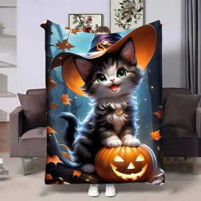 Плед 3D Halloween Cat 4200_B 17603 135х160 см