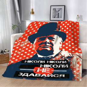 Плед 3D мотивационный "Ніколи не здавайся" 2751_A 12848 160х200 см Плед 3D мотивационный "Ніколи не здавайся" 2751_A 12848 160х200 см