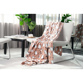 Плед Ardesto Flannel Кошки ART-0108-PB 160х200 см коричневый Плед Ardesto Flannel Кошки ART-0108-PB 160х200 см коричневый