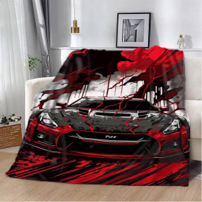 Плед 3D Nissan GTR скорость и адреналин 2566_B 12024 135х160 см