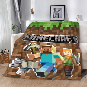 Плед 3D Мир MINECRAFT 20222450_A 12261 160х200 см Плед 3D Мир MINECRAFT 20222450_A 12261 160х200 см