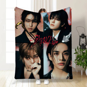Плед 3D Stray Kids Коллаж 4060_A 17099 160х200 см