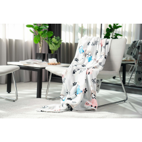 Плед Ardesto Flannel Бульдоги ART-0112-PB 160х200 см молочный Плед Ardesto Flannel Бульдоги ART-0112-PB 160х200 см молочный