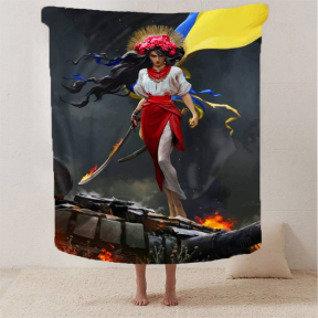 Плед 3D Я-Украинка 2894_B 13254 135х160 см Плед 3D Я-Украинка 2894_B 13254 135х160 см