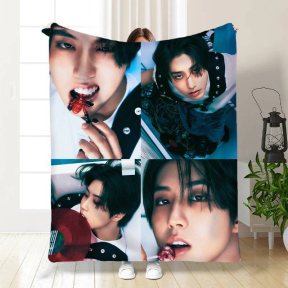 Плед 3D Stray Kids collage №1 3378_A 15795 160х200 см